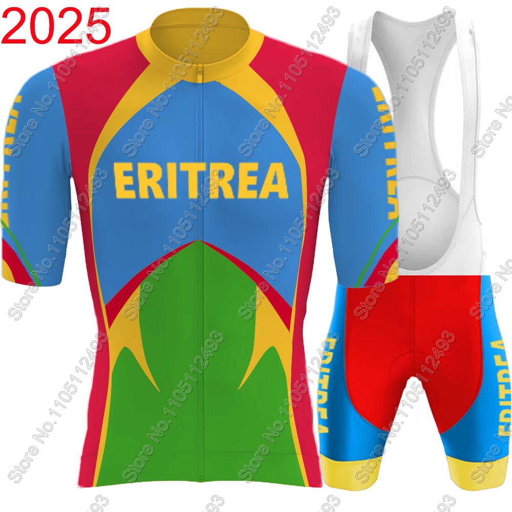 Cycling Gear Jersey - 2025 eritreia equipe nacional conjunto camisa